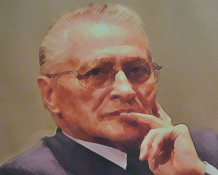 Portret al lui Ticu Dumitrescu, fost deținut politic și militant anticomunist din România postcomunistă.