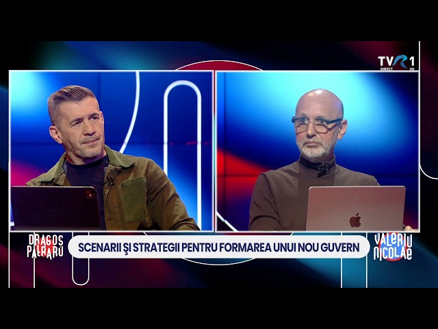 Dragoș Pătraru și Valeriu Nicolae discută la TVR 1 despre criza politică și scenariile pentru formarea unui nou guvern
